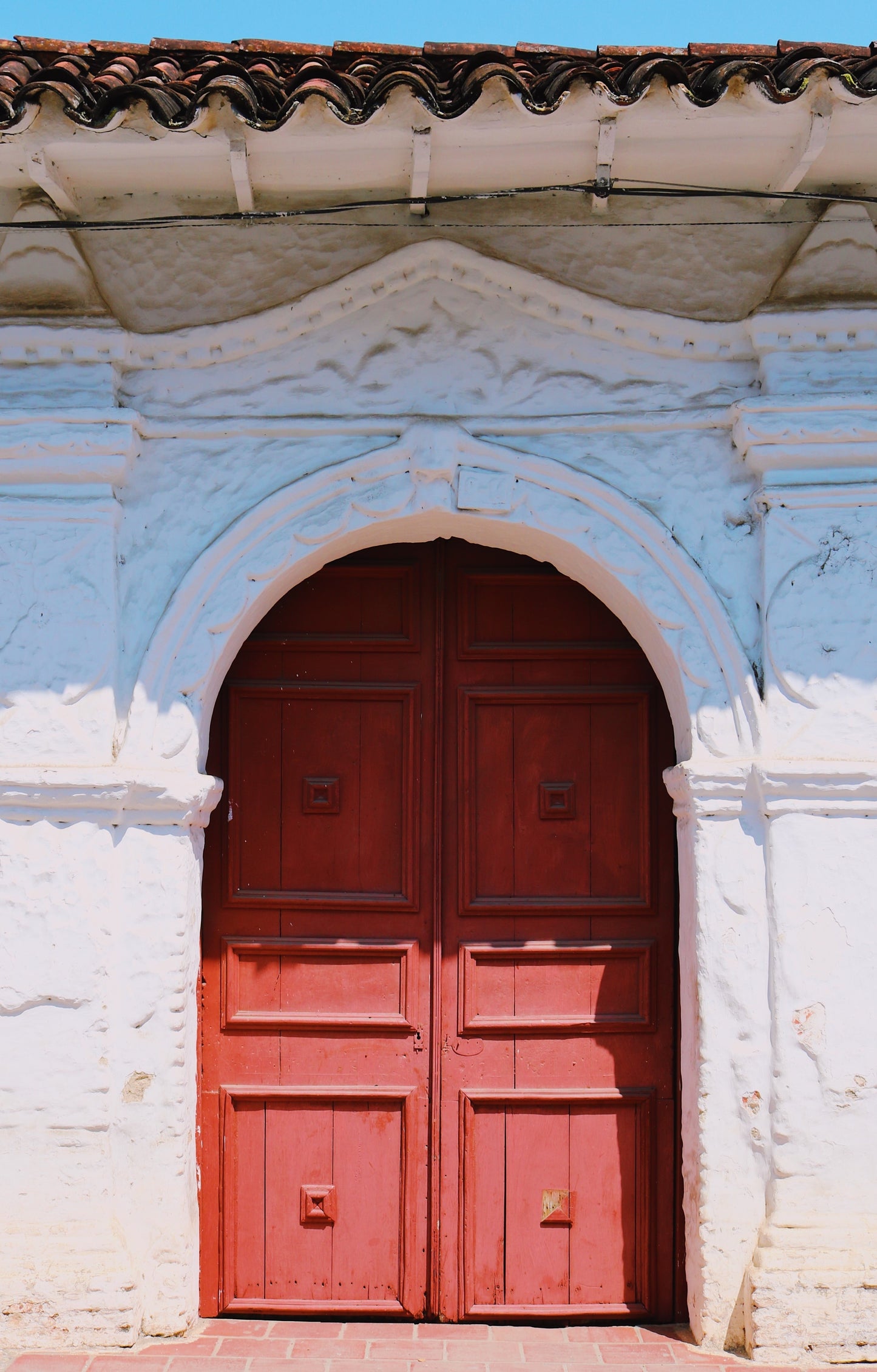 Red Wooden Door